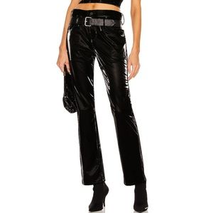 RTA Dexter Belted Leather Pants